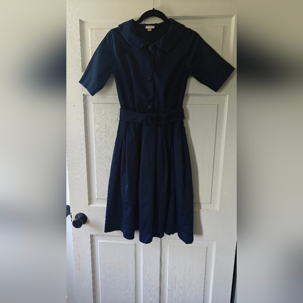 Navy Isaac Mizrahi Dress